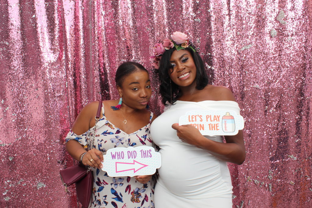 Photobooth rental for gender reveal party