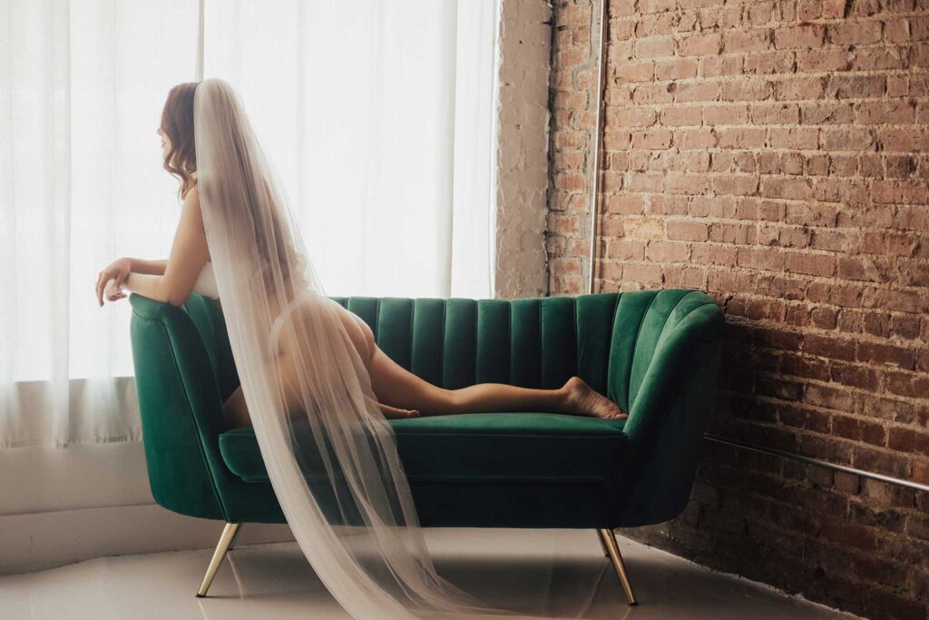 Florida Bridal Boudoir Photographer Studio bride and veil