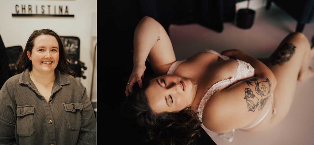 Jacksonville Plus Size Boudoir before and after | Pompy Portraits