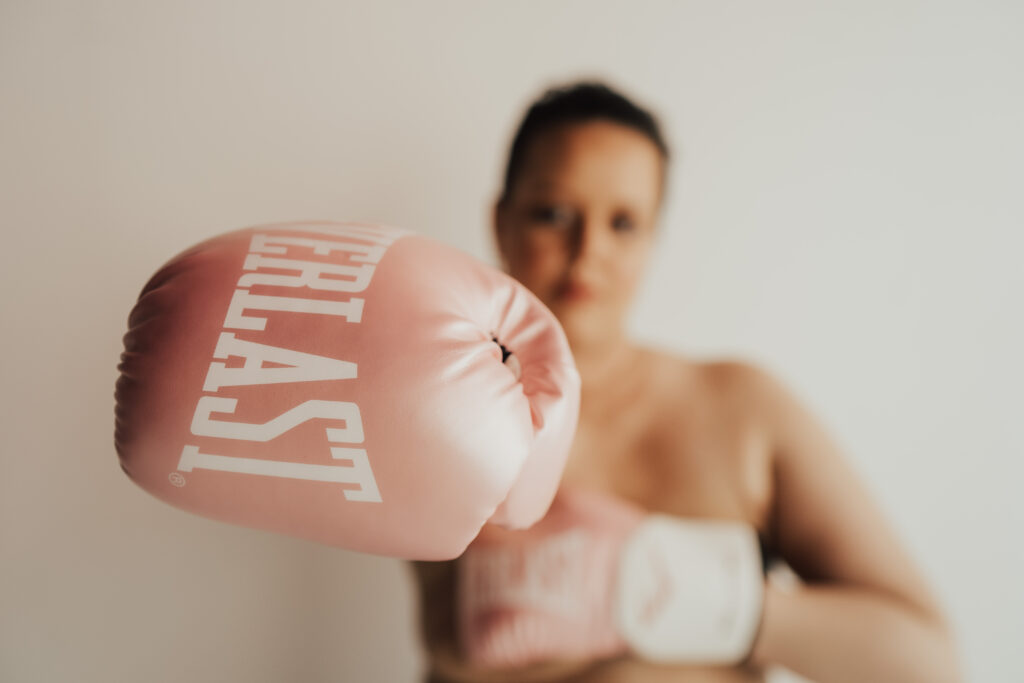 Breast cancer survivor boudoir photos