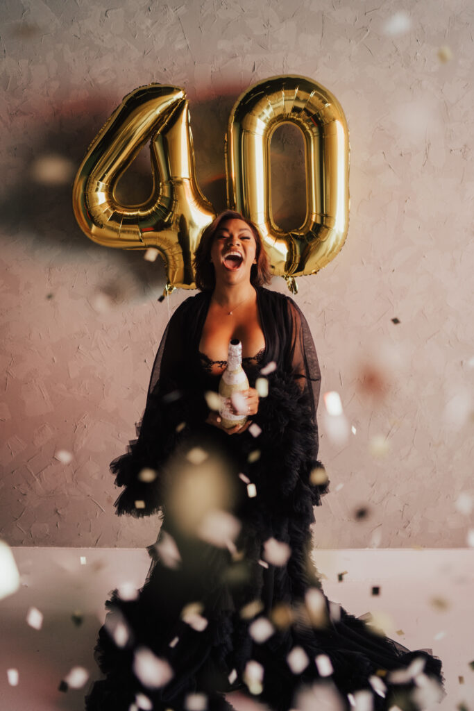 Pompy Portraits 2024 Recap: woman celebrating birthday