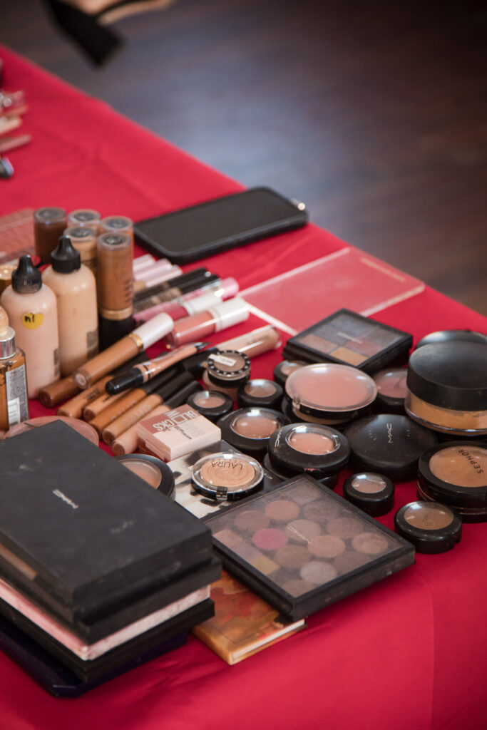 Jacksonville Galentine's Day 2025 makeup setup